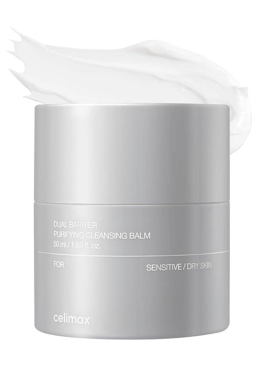 Dual Barrier Purifying Cleansing Balm | with Ceramides, Waterproof Makeup Remover, Pore Cleansing, Daily Use Cleanser, Grind Container, 50Ml