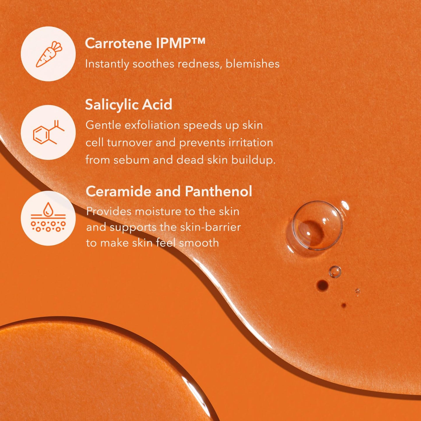 Carrotene IPMP™ Exfoliating Body Wash | Salicylic Acid Body Wash Improve Rough & Bumpy Skin, Body Acne, Keratosis Pilaris with Niacinamide & Ceramides | Vegan & Cruelty-Free | 10.14 Fl.Oz