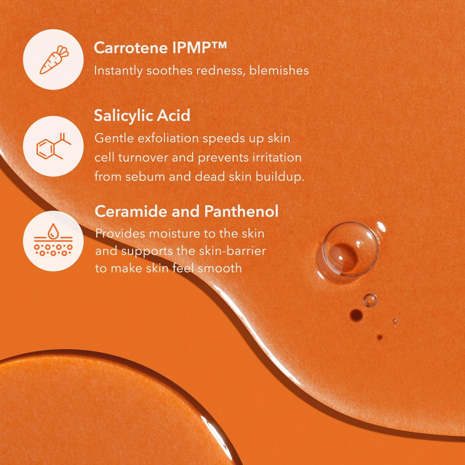 Carrotene IPMP™ Exfoliating Body Wash | Salicylic Acid Body Wash Improve Rough & Bumpy Skin, Body Acne, Keratosis Pilaris with Niacinamide & Ceramides | Vegan & Cruelty-Free | 10.14 Fl.Oz