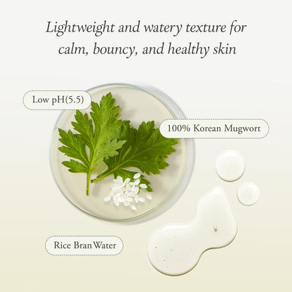 Artemisia Korean Rice Toner | 100% Korean Mugwort | Hydration Boost Facial Toner | Vegan, Cruelty Free, Low Ph, | No Sulfates and Artificial Fragrance | Korean Skin Care | 6.76 Oz