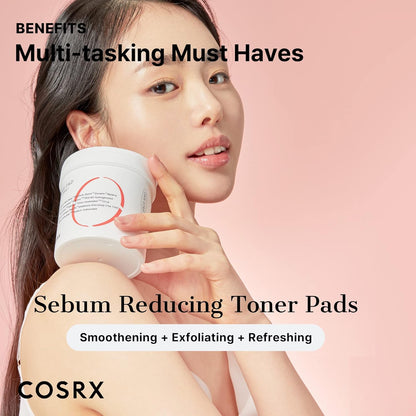 BHA Toner Pads, 70 Sheets, Exfoliating Pads for Dead Skin & Blackheads, Minimize Pores, Prevent Breakouts, Improve Skin Texture, Korean Skin Care