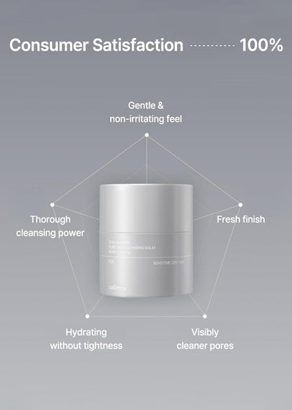Dual Barrier Purifying Cleansing Balm | with Ceramides, Waterproof Makeup Remover, Pore Cleansing, Daily Use Cleanser, Grind Container, 50Ml