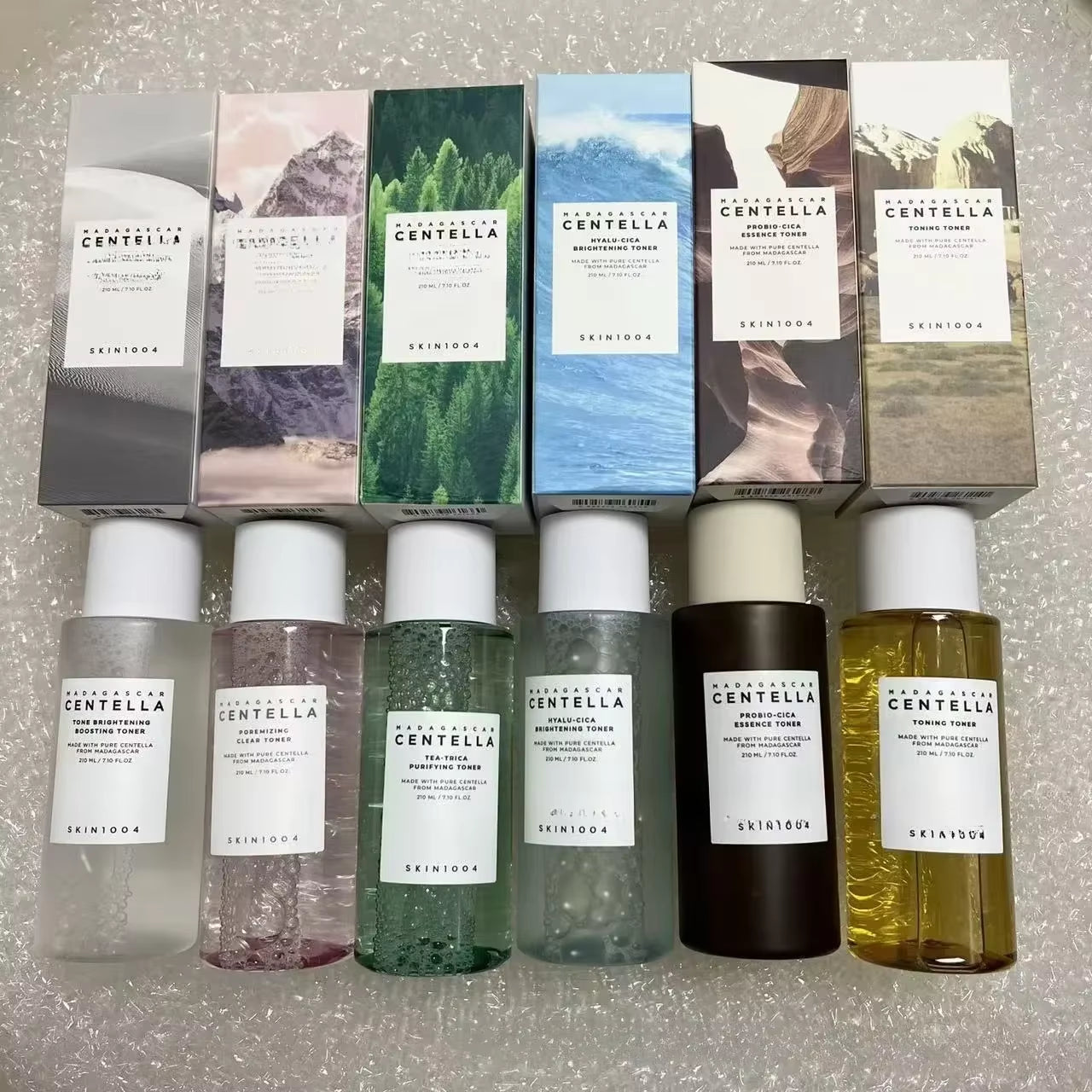 SKIN1004 Centella Assai 6-Color Toner Skin Care Angel Exfoliating Rose Salt Pore Care Toner Skin Care 210 ML