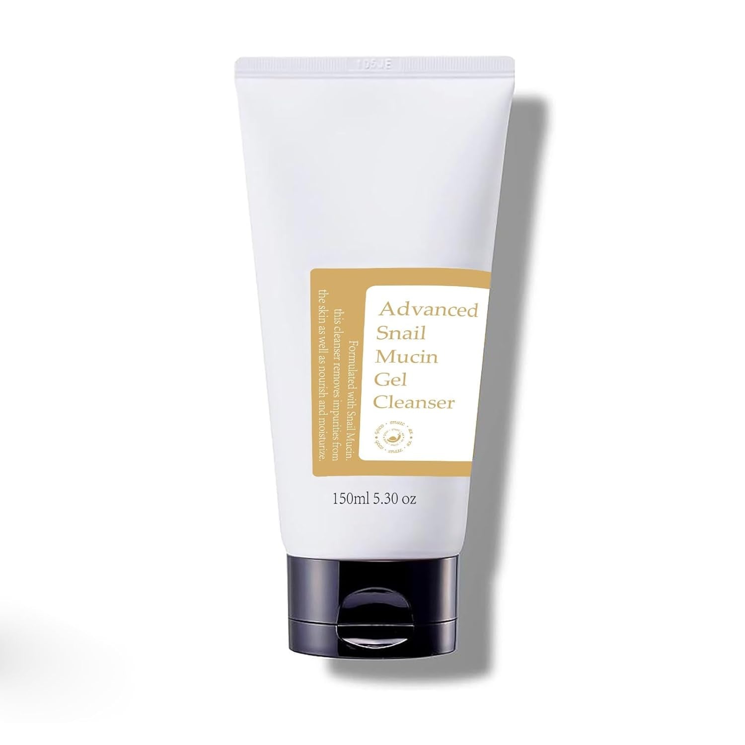 Advanced Snail Mucin Gel Cleanser, 5.07 Fl Oz/150 Ml Rich Daily Deep Cleansing for Dry & Sensative Skin Luxury Korean Skincare Not Tested on Animals No Parabens