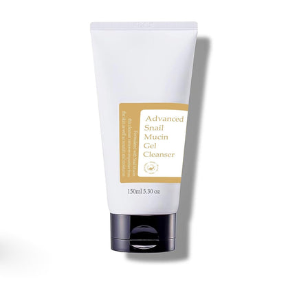 Advanced Snail Mucin Gel Cleanser, 5.07 Fl Oz/150 Ml Rich Daily Deep Cleansing for Dry & Sensative Skin Luxury Korean Skincare Not Tested on Animals No Parabens