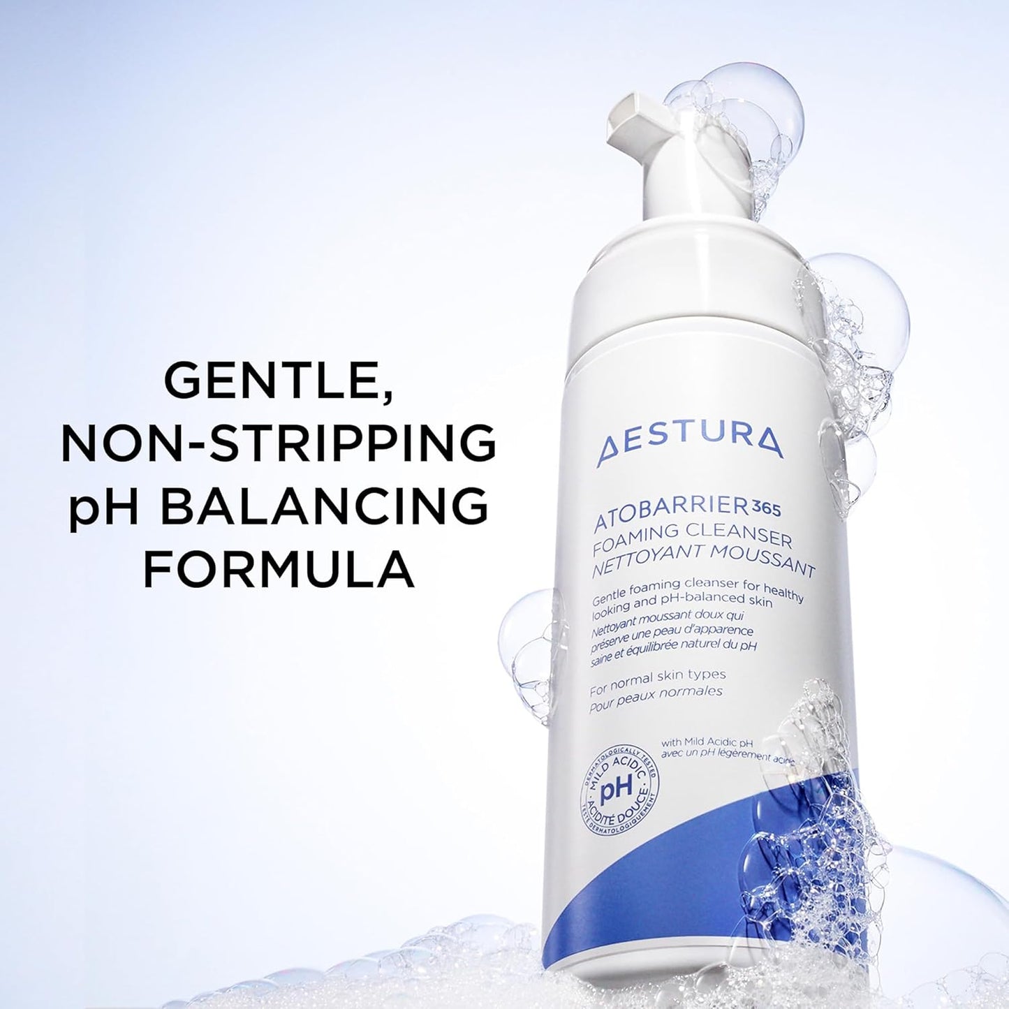 ATOBARRIER365 Gentle Ph-Balanced Foaming Cleanser with Ceramides | Korean Face Wash for Skin Moisture Barrier Repair, Hydrating Formula, Suitable for Dry Skin, 150ML / 5.07 Oz.