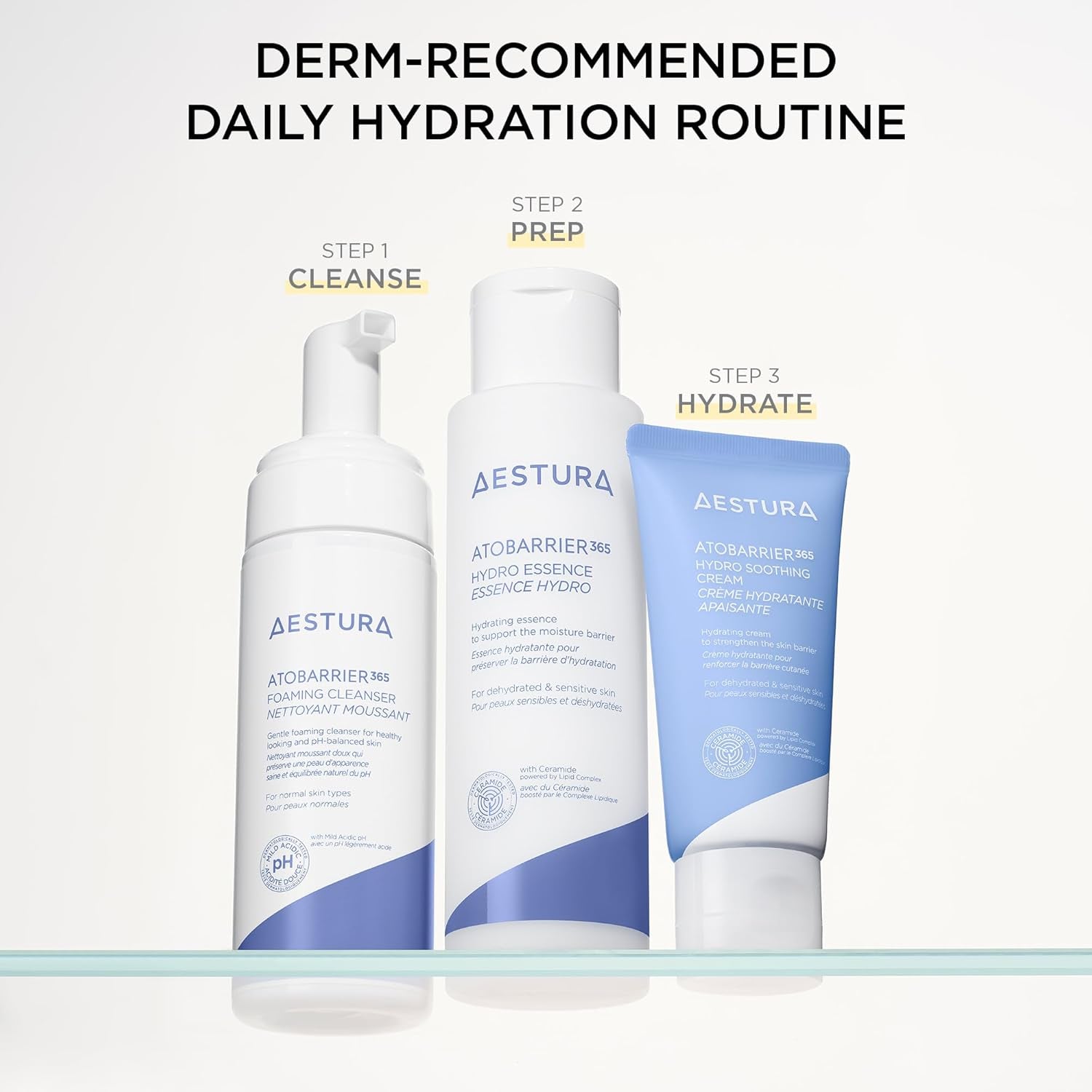 ATOBARRIER365 Hydro Soothing Gel Cream Moisturizer with Ceramides for Moisture Barrier Repair | Lightweight Hydration, Instant Cooling, Suitable for Sensitive Skin, 60ML / 2.03 Fl.Oz.