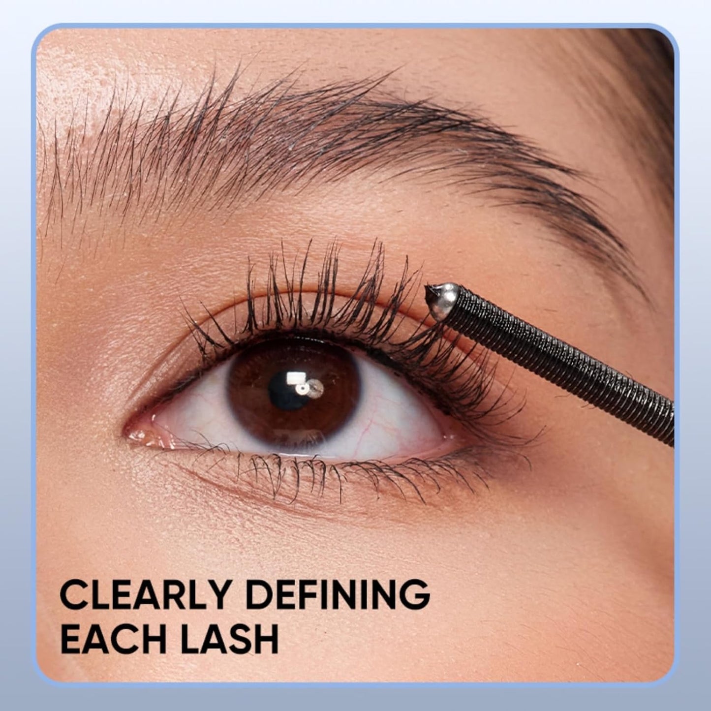 3D Curling Eyelash Iron Mascara -Waterproof, Volumizing and Lengthening, Smudge-Proof, Clump-Free, Ultra Fine, Black & Brown Tubing Mascara, Classic & Upgraded Edition, Suitable for All Types