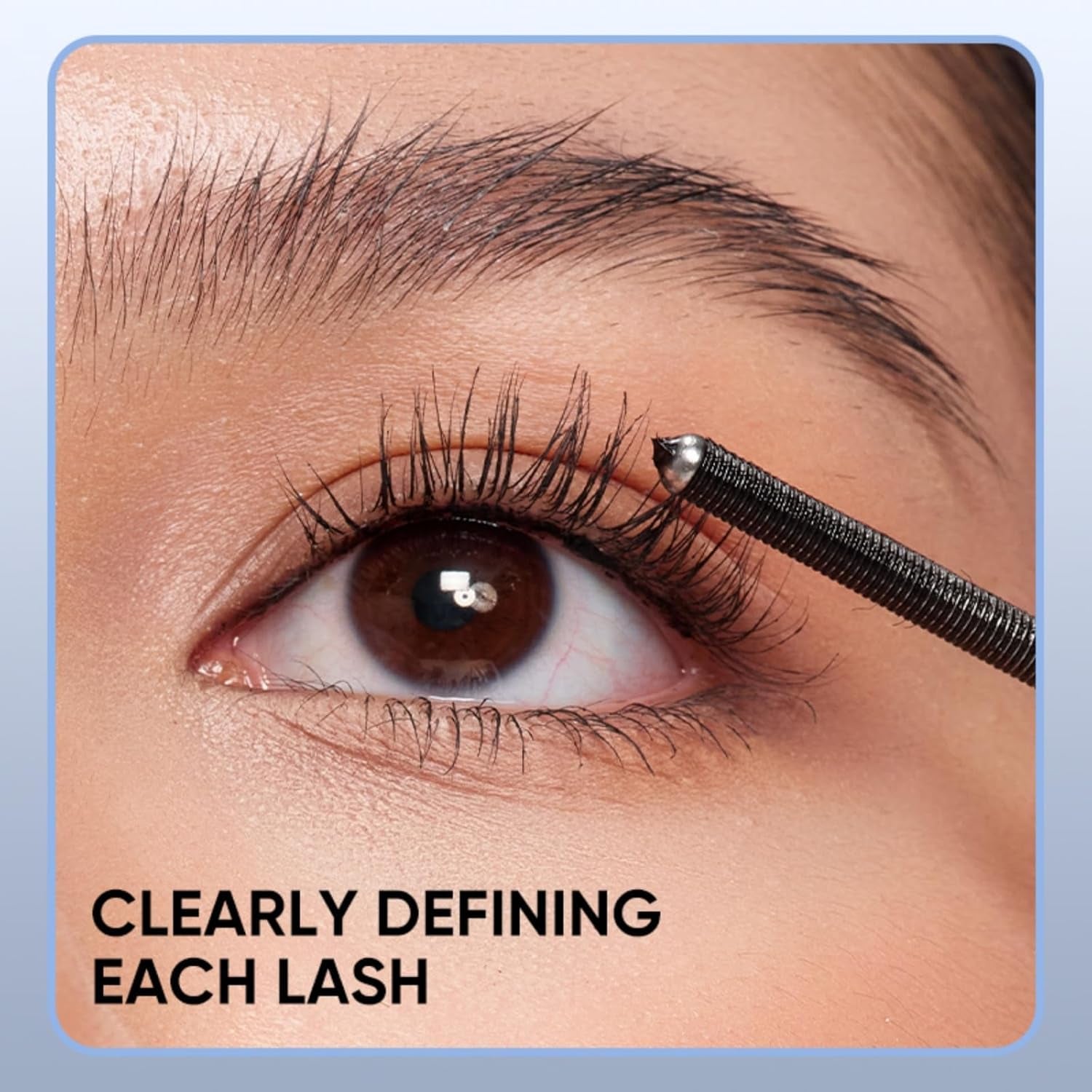3D Curling Eyelash Iron Mascara -Waterproof, Volumizing and Lengthening, Smudge-Proof, Clump-Free, Ultra Fine, Black & Brown Tubing Mascara, Classic & Upgraded Edition, Suitable for All Types