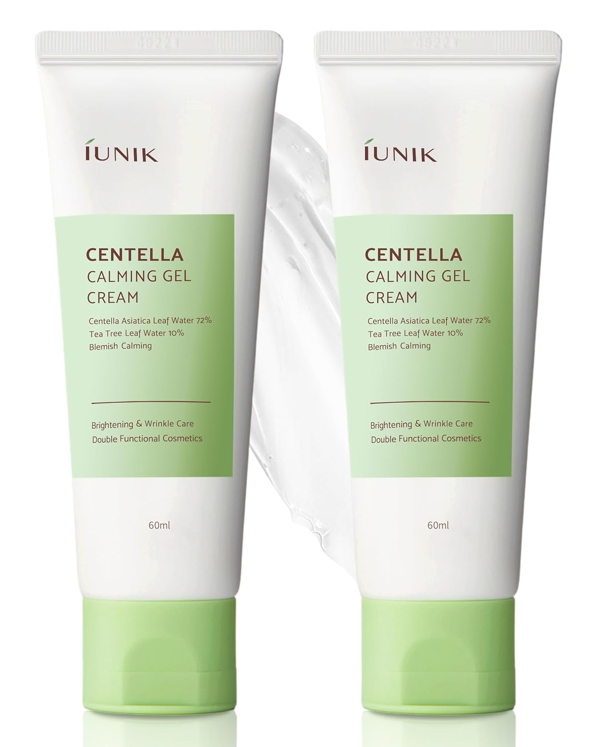 Centella 70% Calming Gel Cream Vegan Non-Sticky Moisturizing Blemish Care W/Centella Asiatica Tea Tree 10% Soothes Acne Rosacea Oily & Sensitive Skin Korean Skincare BOGO 1+1