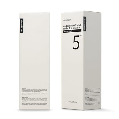 No.5 Cleansing Oil | Glutathione C Facial Spa Cleanser | Gentle Cleanser for Blackhead, Pore, Makeup Remover | Vitamin C, Niacinamide | Double Cleansing, Korean Skincare | 6.76 Fl. Oz.
