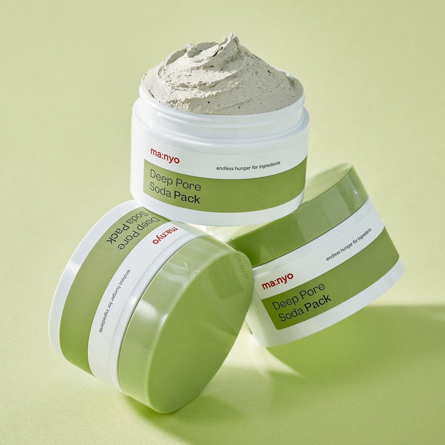 Deep Pore Soda Clay Facial Mask Pack (3.71Oz/110Ml) - Vegan, Refreshing Deep Pore Detox