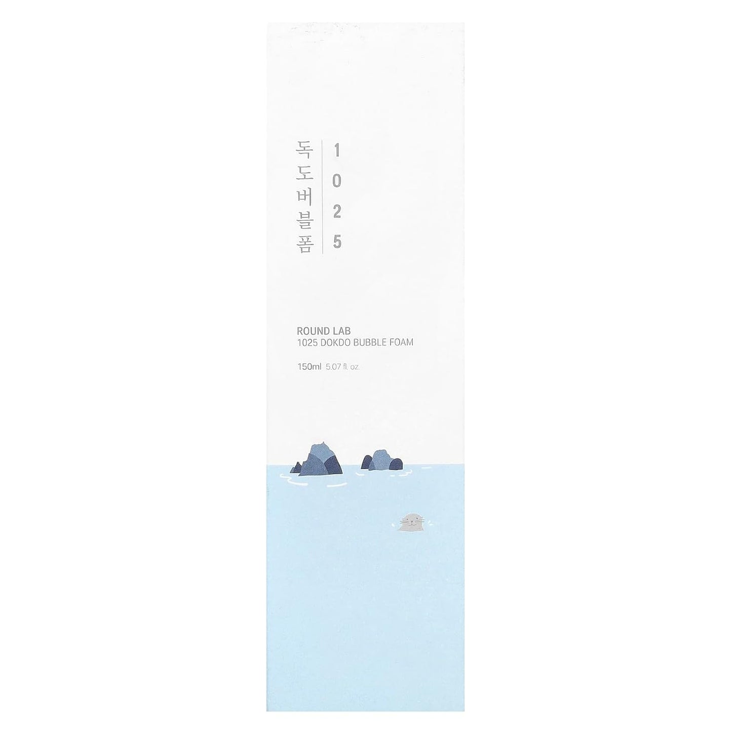 1025 Dokdo Bubble Foam Cleanser, Gentle Face Wash for Sensitive Skin, Low Ph 5.5, Hydrating Korean Skincare, Soothing Panthenol & Deep Sea Water, Hypoallergenic, Fragrance-Free (5.07 Fl Oz)