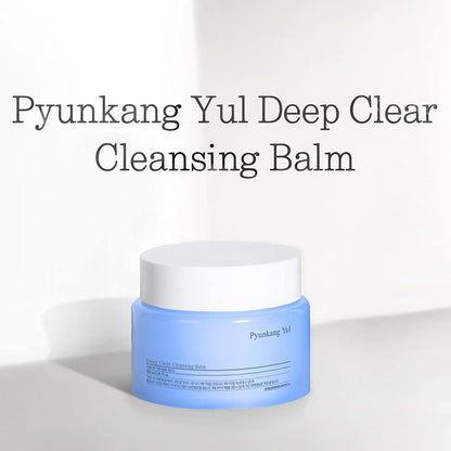 PKY Deep Clear Cleansing Balm, All in One Facial Cleanser for Heavy Makeup Removal, Moisturized Finish with Plant Based Oil, Korean Skincare (3.38 Fl.Oz, 100Ml)