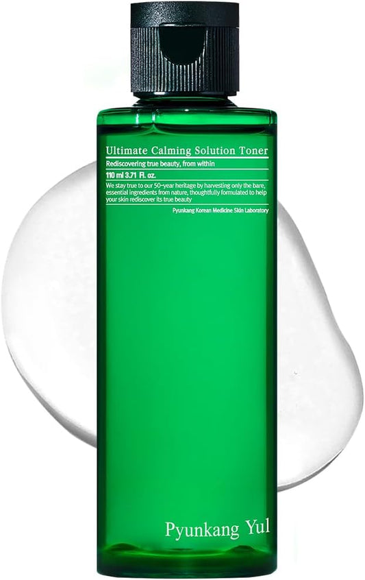 [PKY]  Ultimate Calming Solution Toner with Honeysuckle Flower, Ceramides, Hyaluronic Acid, Centella Asiatica, for Moisturized, Nourishing, Sensitive, Tired Facial Skin 3.71Fl.Oz.