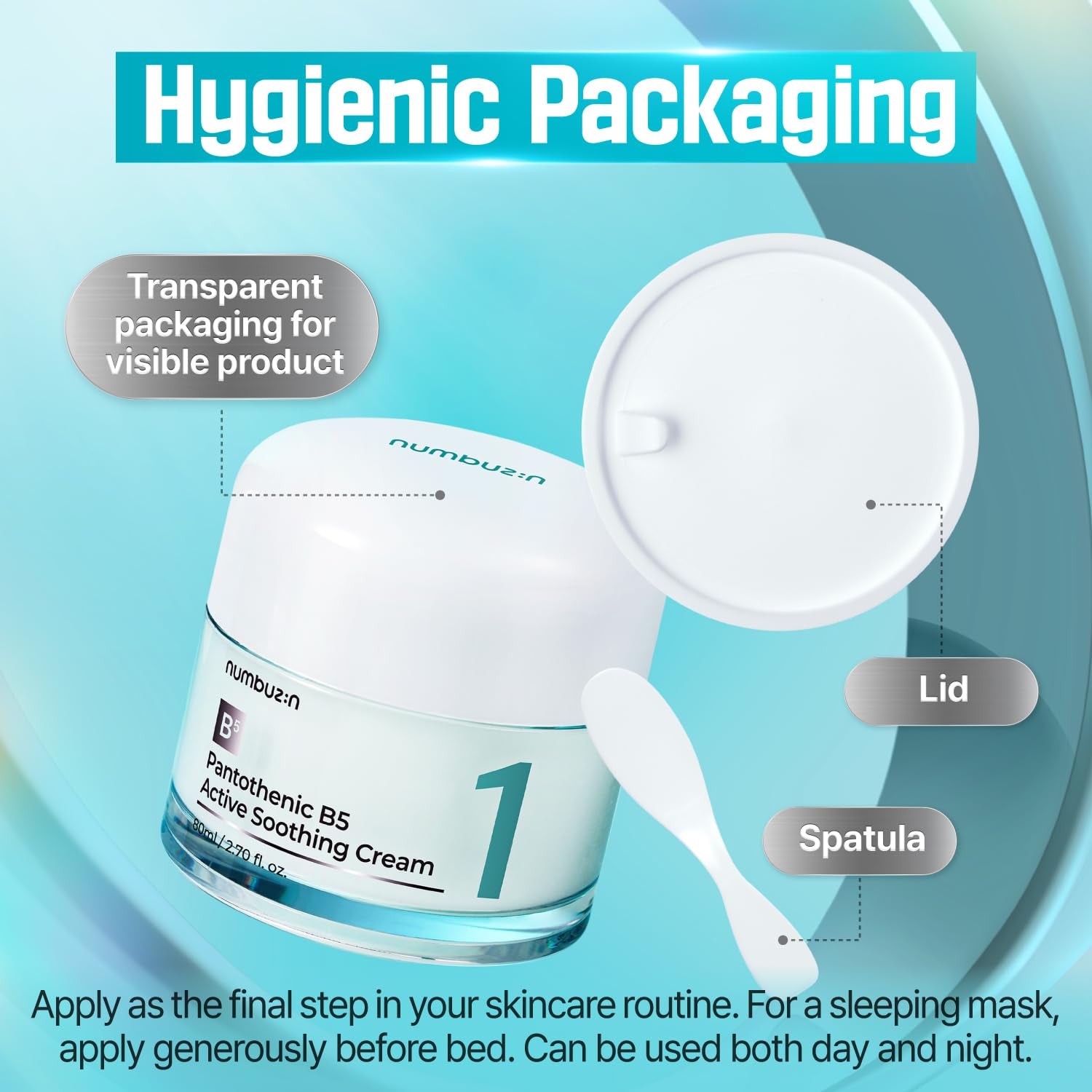 No.1 Pantothenic B5 Active Soothing Cream | Remove Sebum and Skin Troubles, Pantothenic Acid, Korean Skincare Gift for Women | 2.70 Fl Oz