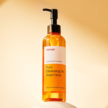 Pure Cleansing Oil Korean Facial Cleanser, Blackhead Melting, Daily Makeup Removal with Argan Oil, Korean Skin Care (Deep Clean)