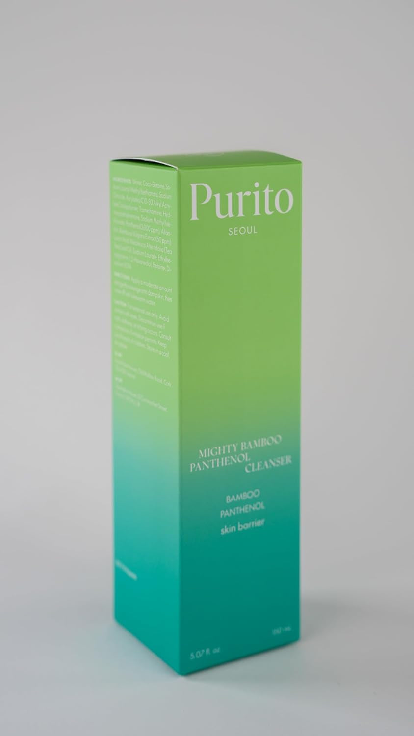 Mighty Bamboo Panthenol Cleanser, Gentle Face Wash for Moisturizing, Makeup Remover, for Sensitive Skin, Vegan & Cruelty-Free Face Cleanser150Ml / 5.07 Fl. Oz.