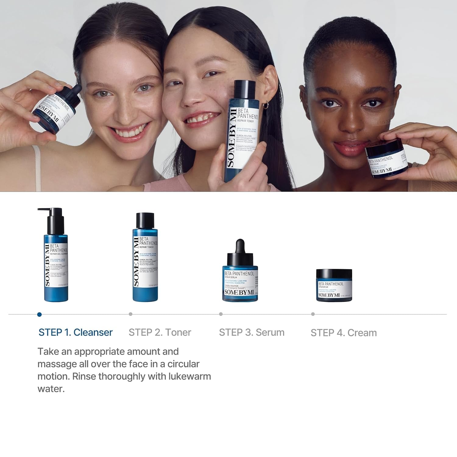 - Beta-Panthenol Repair Gel Cleanser, 17 Amino Acids, Ph Balancing, Moisturizing, Daily Use