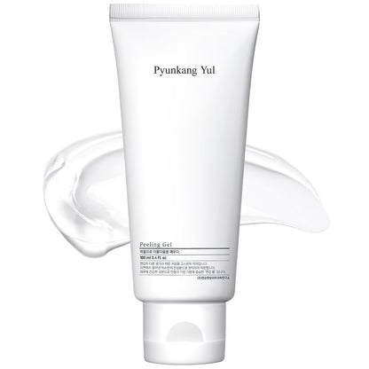 PKY Peeling Gel with Immediate Visible Effect, Mild and Smooth Face Scrub with Papaya and AHA, Zero-Irritation, Korean Skincare (3.4 Fl.Oz, 100Ml)