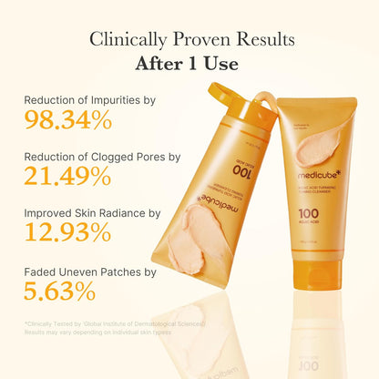 Kojic Acid Turmeric Whip Cleanser | Daily Facial Cleanser for Brightening, Balancing Skin Tone & Texture | Fade Appearance of Uneven Patches & Ideal for Use after Spot Care | Korean Skincare