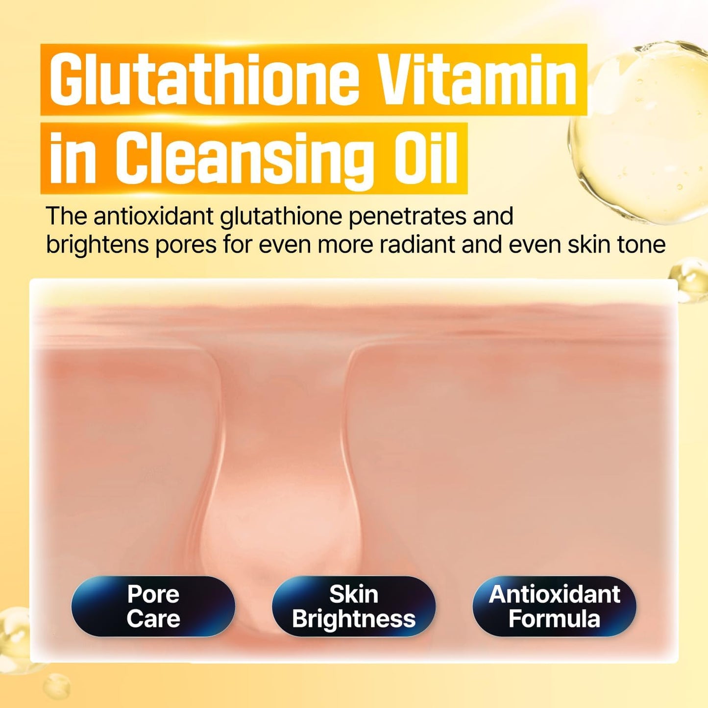 No.5 Cleansing Oil | Glutathione C Facial Spa Cleanser | Gentle Cleanser for Blackhead, Pore, Makeup Remover | Vitamin C, Niacinamide | Double Cleansing, Korean Skincare | 6.76 Fl. Oz.