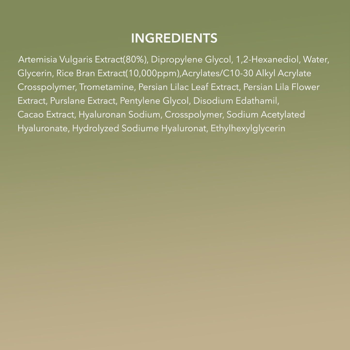 Artemisia Korean Rice Toner | 100% Korean Mugwort | Hydration Boost Facial Toner | Vegan, Cruelty Free, Low Ph, | No Sulfates and Artificial Fragrance | Korean Skin Care | 6.76 Oz