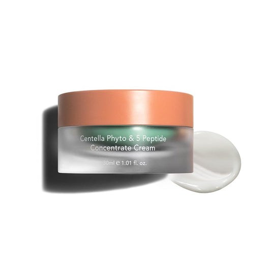 Wonder Centella Phyto & 5 Peptide Concentrate Cream, 1.01 Fl. Oz, Daily & Night Cream, Nourishing, Wrinkles Improvement for All Skin Types, Vegan, Cruelty-Free, Korean Skincare