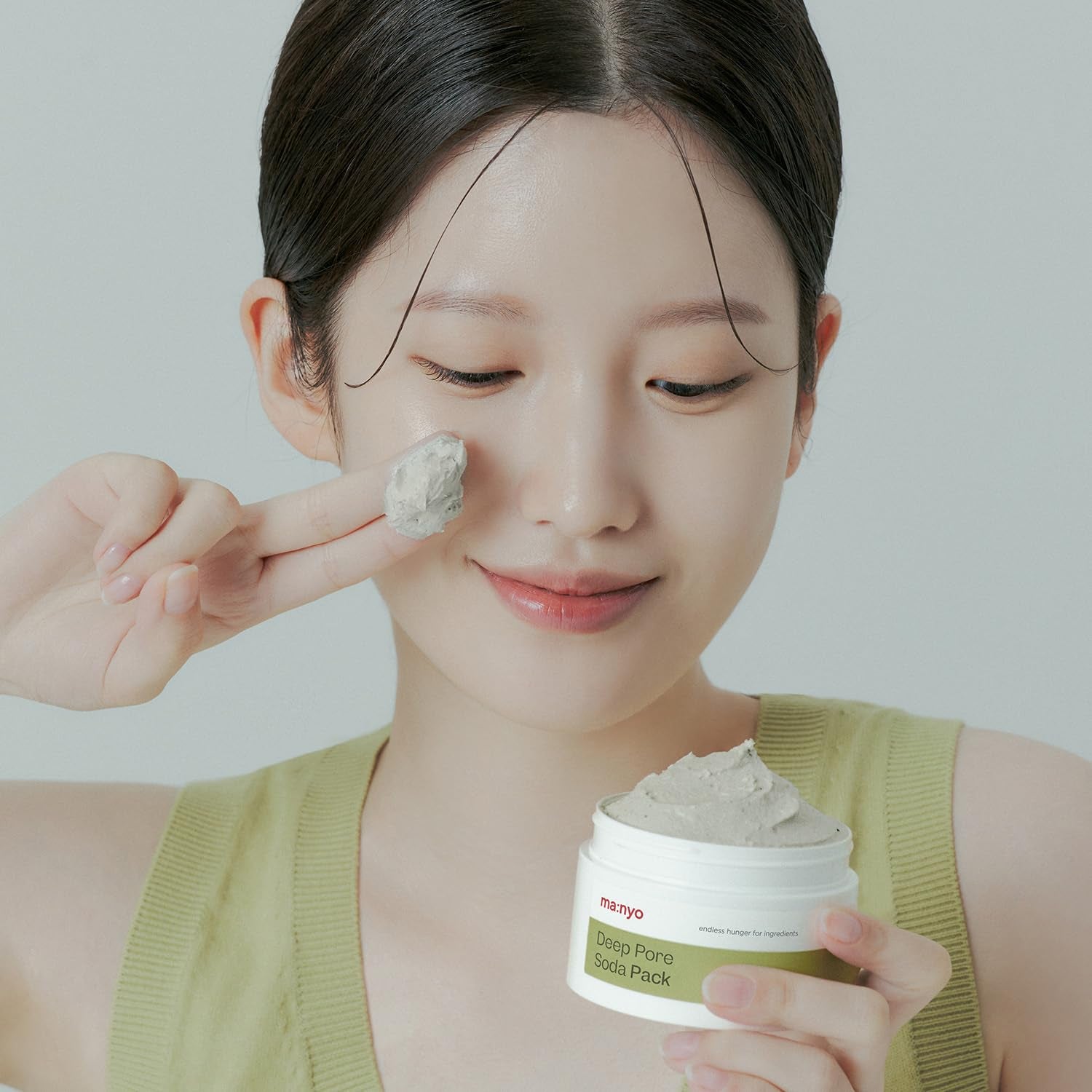 Deep Pore Soda Clay Facial Mask Pack (3.71Oz/110Ml) - Vegan, Refreshing Deep Pore Detox