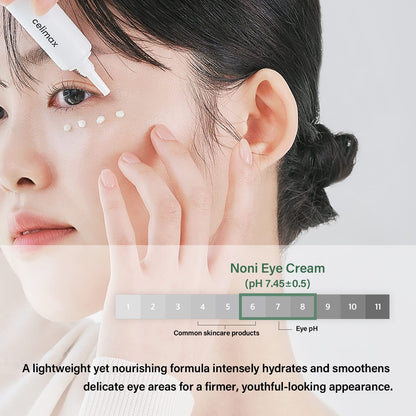 Real Noni Eye Cream | with Noni Extract & Bakuchiol (Retinol), anti Aging, for Wrinkle, Crows Feet & under Eye, Dark Circles, Brightening, Hydrating, Sensitive for Skin, 20Ml