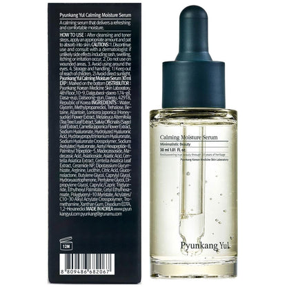 Calming Moisture Serum for Strong Daily Moisturizing Power, Skin Revival & Soothing Care with Centella Asiatica, Tea Tree, 5 Hyaluronic Acids, Ceramide |