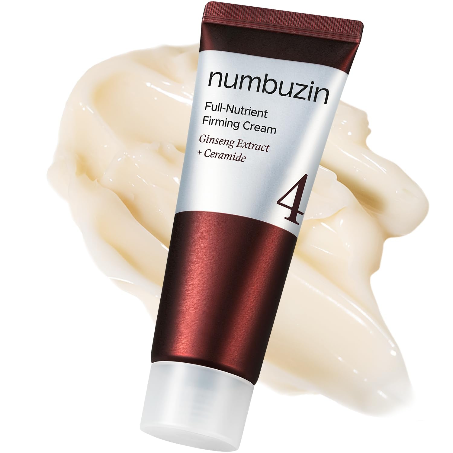 No.4 Cream | Full-Nutrient Firming Cream | Skin Elasticity, Wrinkle Care, Anti-Aging, Deeply Nourishing, Hydration | Red Ginseng, Panthenol, Niacinamide, Bifida | 2.02 Fl. Oz.