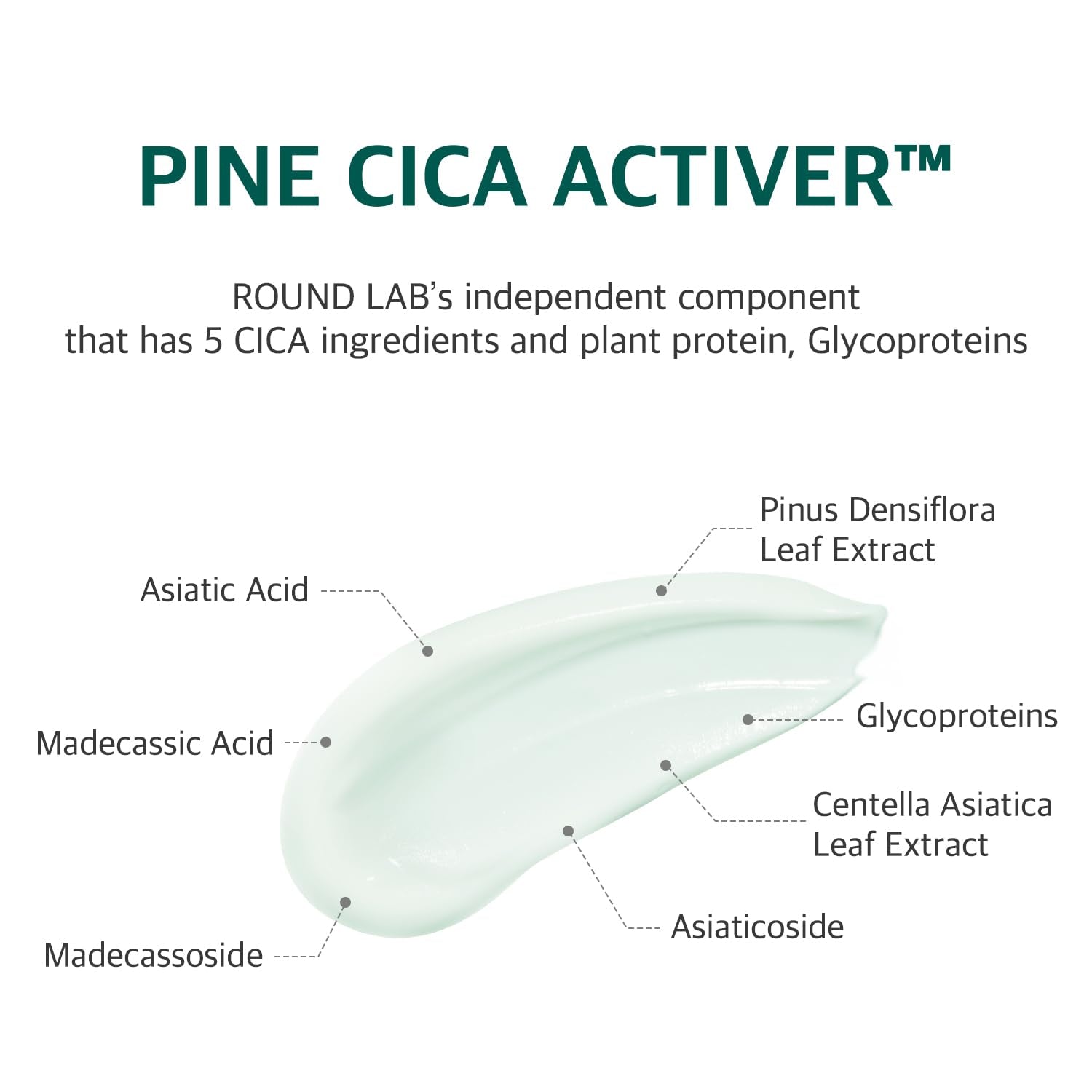 Pine Calming Cica Cream 1.69 Fl Oz, Low-Acidic Soothing Moisturizer with Pine Cica, BHA + LHA, and Hyaluronic Acid for Skin Barrier Support, Sebum Control, and Hydration, Korean Skincare