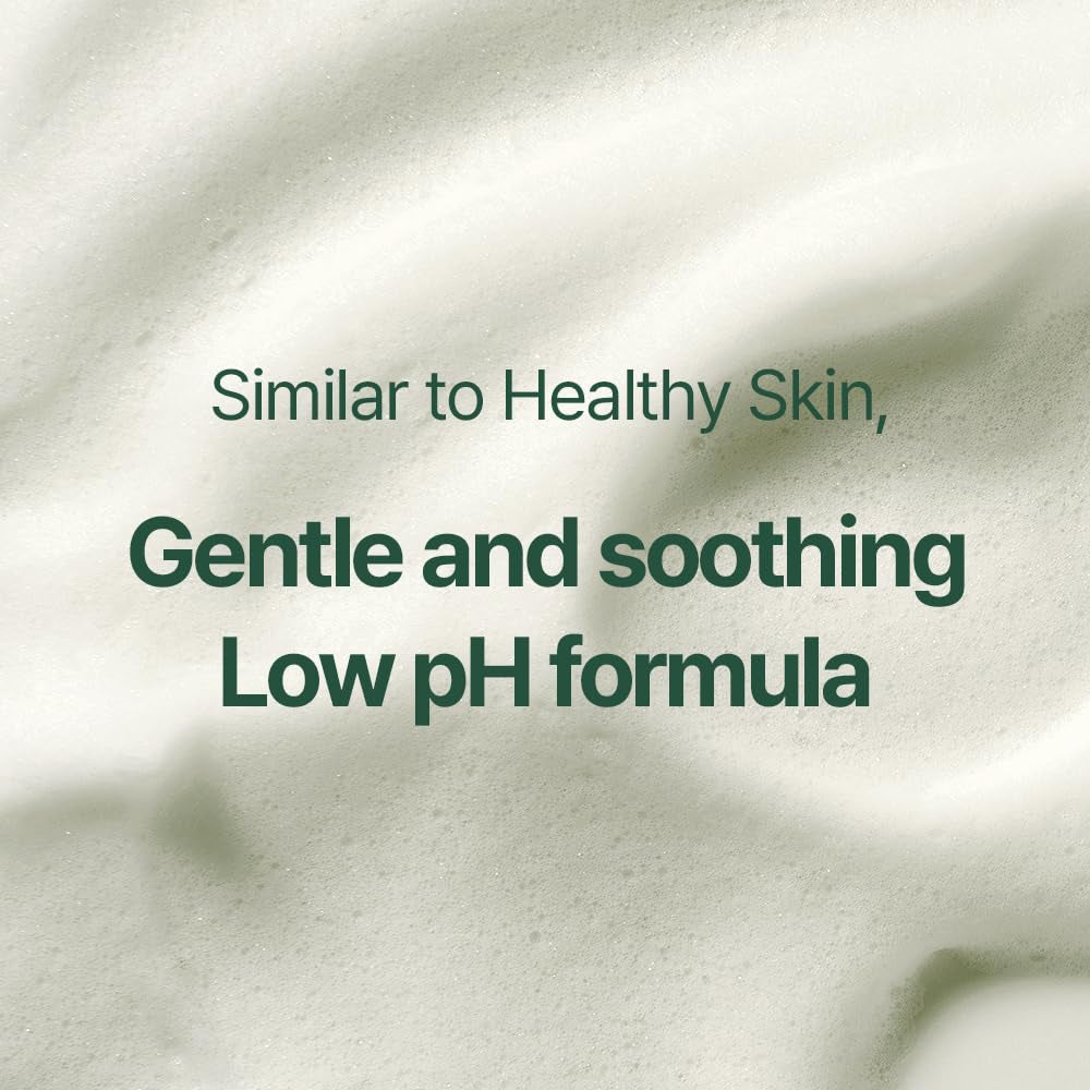 PKY Calming Cleansing Foam, Low Ph Formula Facial Wash/Cleanser with Witch Hazel, AHA for Oil Control- Cica, Tea Tree Extract - Rapid Moisture Replenishment 3.38 Fl.Oz