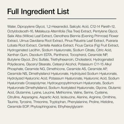 BHA 2% Gentle Exfoliating Toner, Mild Facial Exfoliant, Salicylic Acid for Pores and Sebum, Teatree Extract, Hyaluronic Acid, Ceramides (150Ml / 5.07 Fl.Oz.)