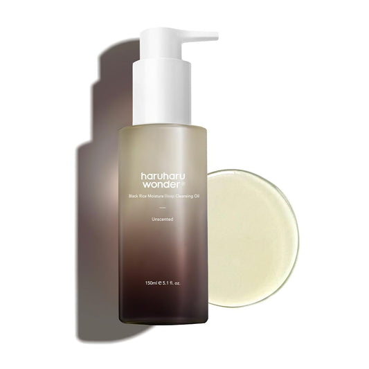 Wonder Black Rice Moisture Cleansing Oil, 5.1 Fl Oz, Double Cleansing, Daily Makeup Remover, Pore Oil Cleanser, Korean Skincare for Sensitive, Normal and Oily Skin