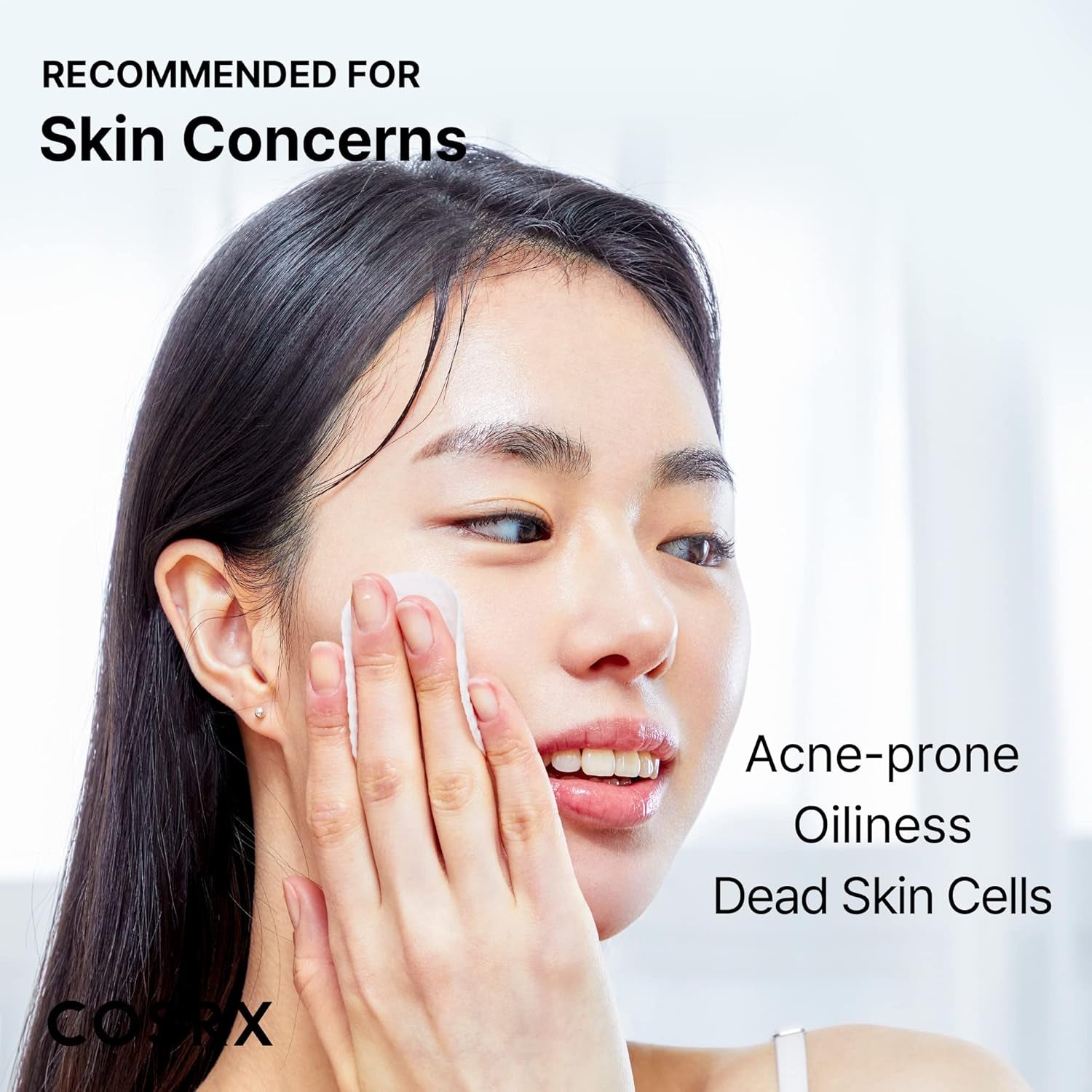 BHA Toner Pads, 70 Sheets, Exfoliating Pads for Dead Skin & Blackheads, Minimize Pores, Prevent Breakouts, Improve Skin Texture, Korean Skin Care