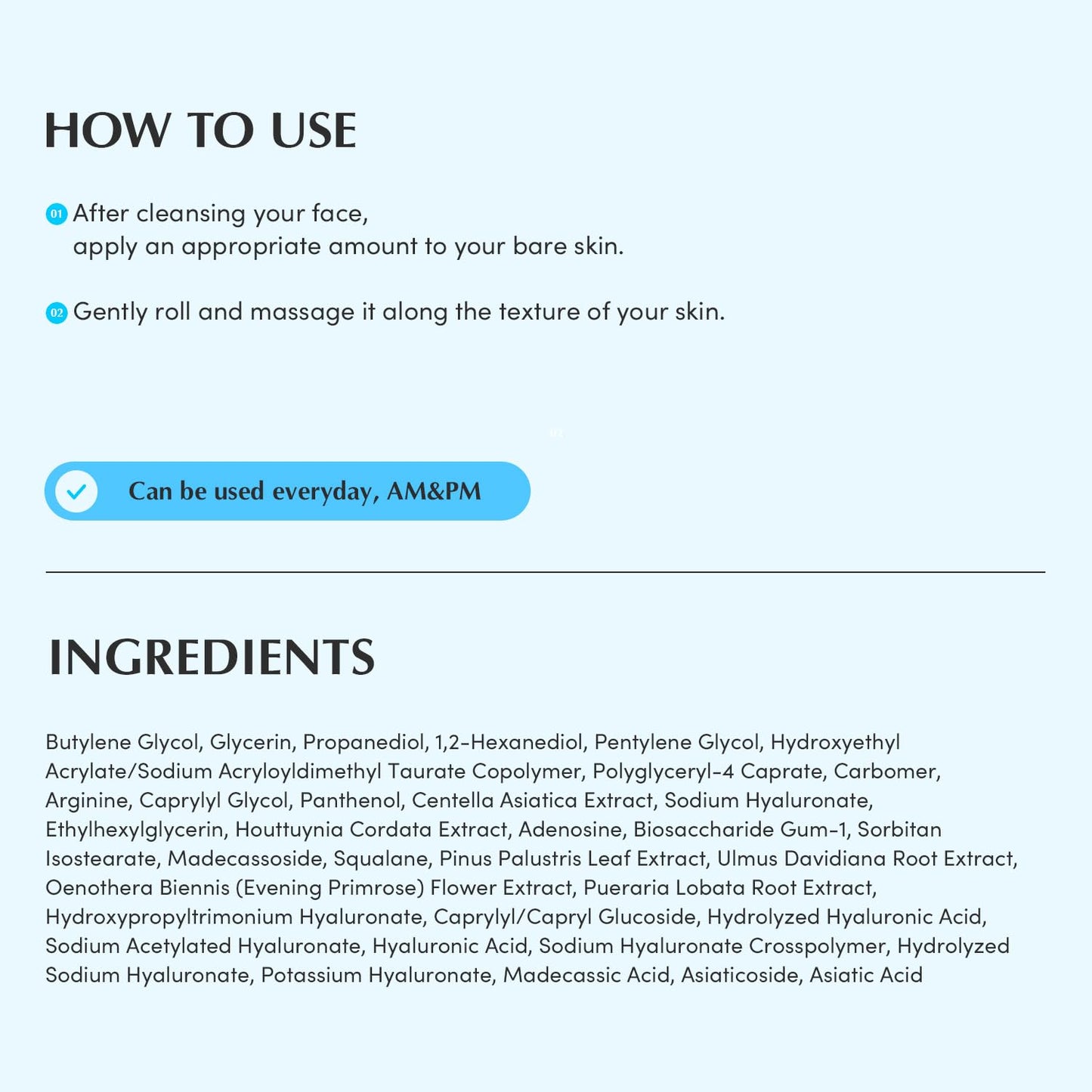 Swimming Pool Ampoule - Hyaluronic Acid Serum for Glass Skin | Deep Hydration and Soothing with CICA Extracts | Korean Skin Care Serum, 1.69 Fl. Oz. 50Ml