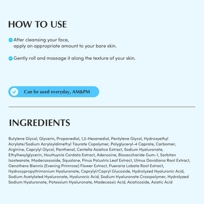 Swimming Pool Ampoule - Hyaluronic Acid Serum for Glass Skin | Deep Hydration and Soothing with CICA Extracts | Korean Skin Care Serum, 1.69 Fl. Oz. 50Ml