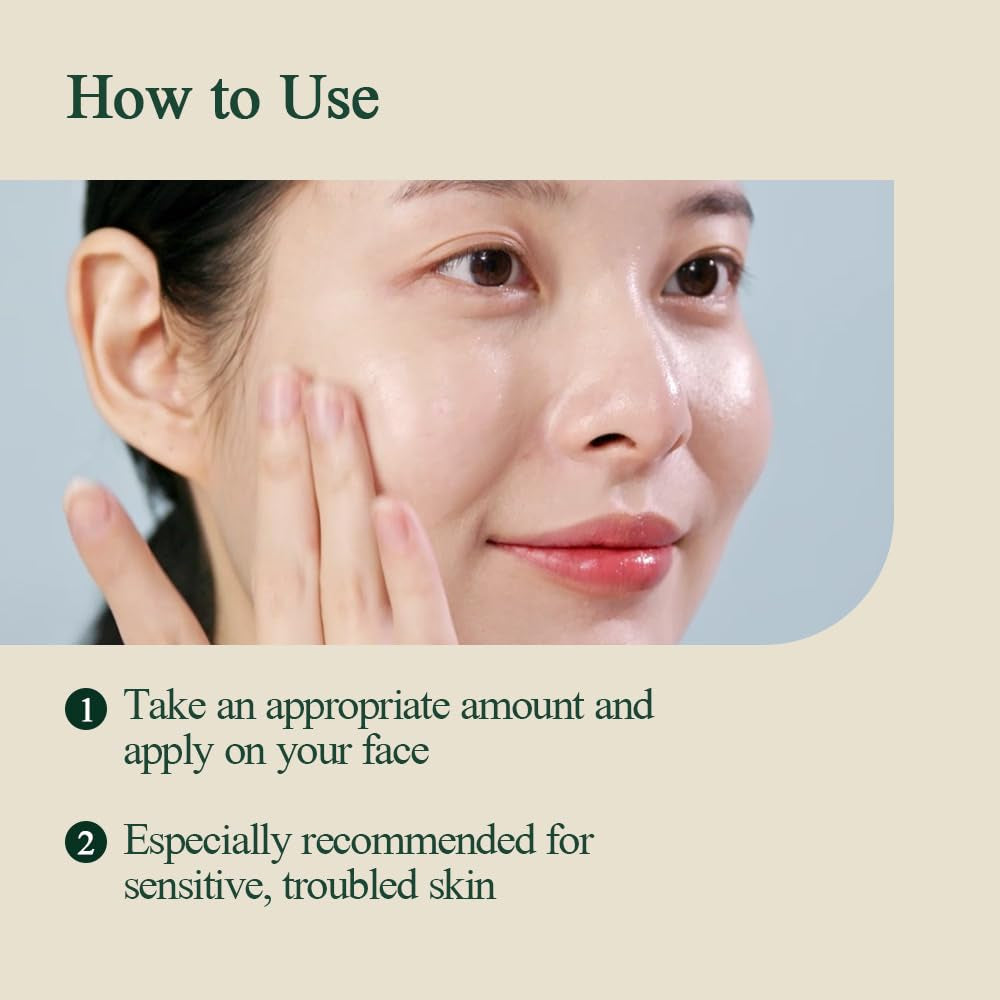 PKY Calming Moisture Barrier Cream Instantly Soothes Sensitive Skin, Hyaluronic Acid & Ceramide for Hydration, Vegan, Korean Skincare (1.69 Fl. Oz, 50Ml)