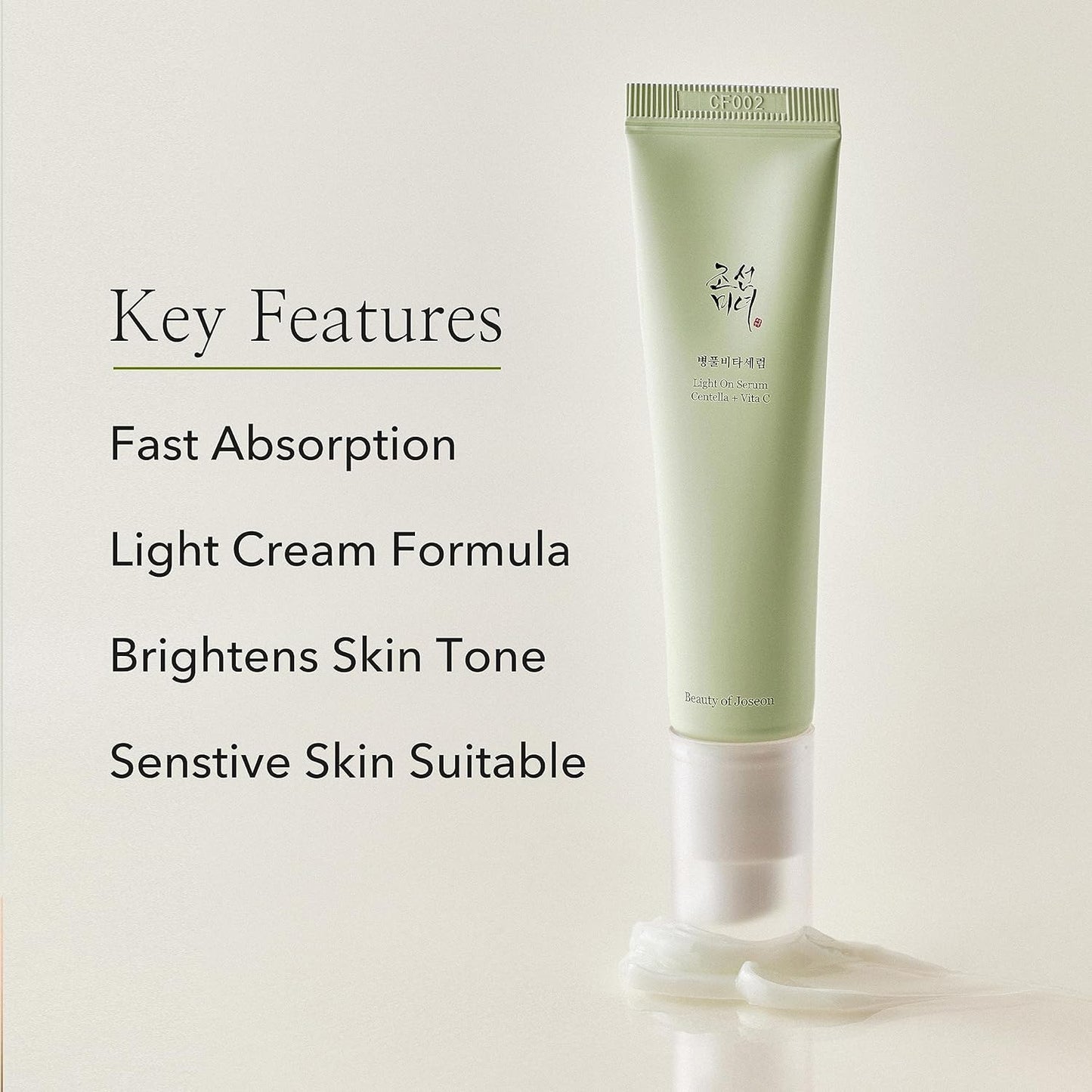 Light on Serum Vitamin C Centella Dark Spot Fine Lines Pigmentation Correcting Serum, Hydrating Moisturizer, Korean Skin Care for Men and Women, 30Ml, 1 Fl.Oz