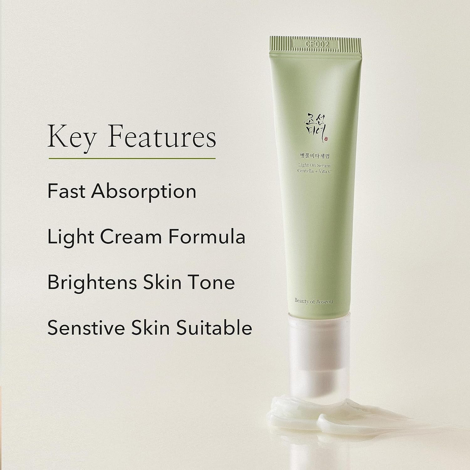 Light on Serum Vitamin C Centella Dark Spot Fine Lines Pigmentation Correcting Serum, Hydrating Moisturizer, Korean Skin Care for Men and Women, 30Ml, 1 Fl.Oz