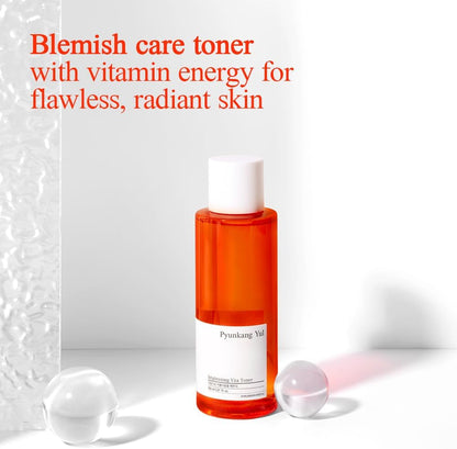 PKY Radiance Vita Toner for Flawless and Radiant Skin, Blemish Care Toner with Vitamin C & Niacinamide, Zero Irritation, Korean Skincare (5.07 Fl. Oz, 150Ml)