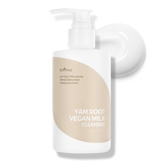 Yam Root Vegan Milk Cleanser 220Ml, 7.43 Fl.Oz | Korean Facial Cleanser for Sensitive Skin | Rich & Creamy Texture | Hydrating & Mild | Vegan & Cruelty-Free Skincare