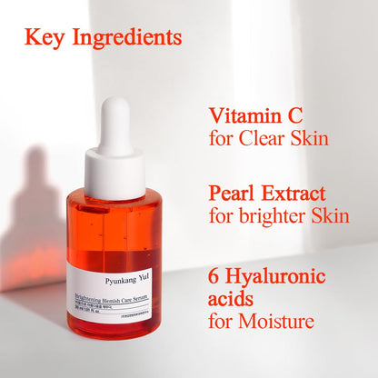 PKY Radiance Vita Serum, 1 Fluid Ounce – Hydrating Serum for Dry Skin with Hyaluronic Acid, Niacinamide, Panthenol, Pearl Extract, 24-Hour Moisturizing and Elasticity Care, EWG Green