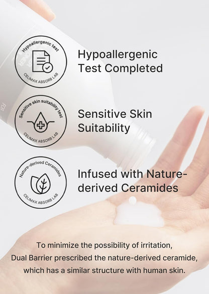 Dual Barrier Creamy Toner | with Ceramides, Peptide, Oil & Alcohol Free, Facial Astringent, Hydrating, Calming, Soothing, Non Irritating,150Ml