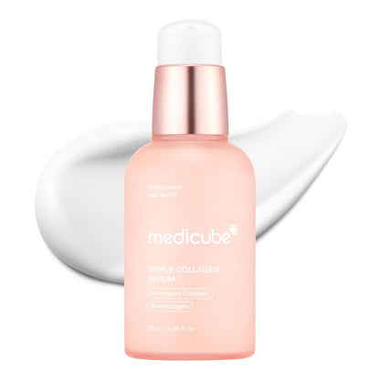 Triple Collagen Serum 1.85 Fl.Oz - Nourish Dull Skin with Triple Collagen Complex - a Lightweight Serum with Niacinamide and Hyaluronic Acid - Korean Skincare