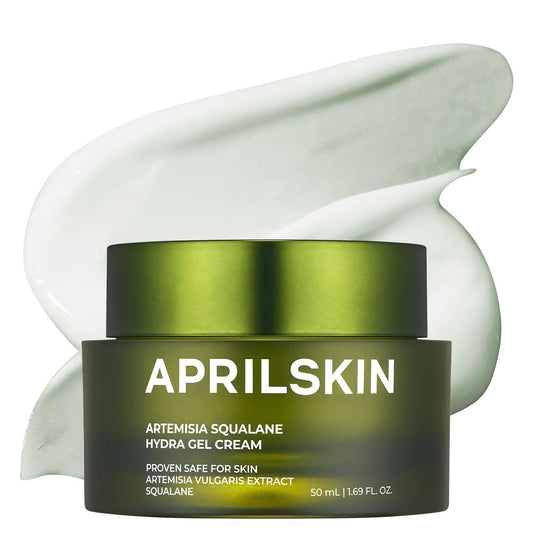 Artemisia Squalane Hydra Gel Cream | Dry, Sensitive, Acne-Prone Skin | Vegan, Cruelty Free, Low Ph, Soothing & Firming up | 50 Ml | No Sulfates and Artificial Fragrance
