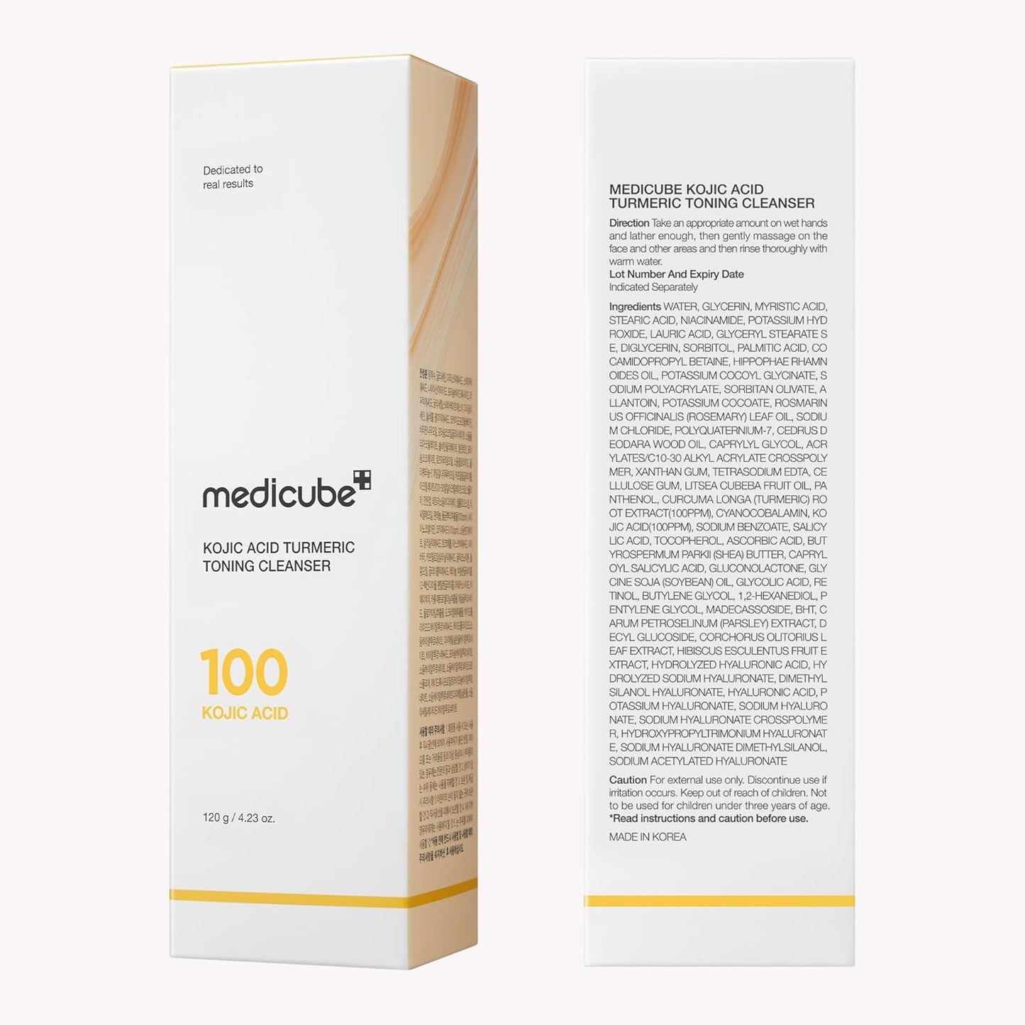 Kojic Acid Turmeric Whip Cleanser | Daily Facial Cleanser for Brightening, Balancing Skin Tone & Texture | Fade Appearance of Uneven Patches & Ideal for Use after Spot Care | Korean Skincare