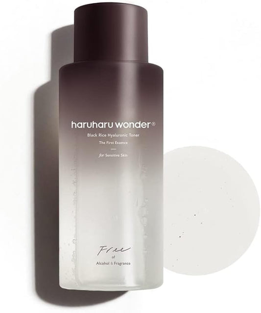 Wonder Black Rice Hyaluronic Toner for Sensitive Skin 10.1 Fl.Oz, Alcohol Free, Fragrance Free, Deep Hydration, Glass Skin, Korean Skincare, Vegan, Cruelty-Free